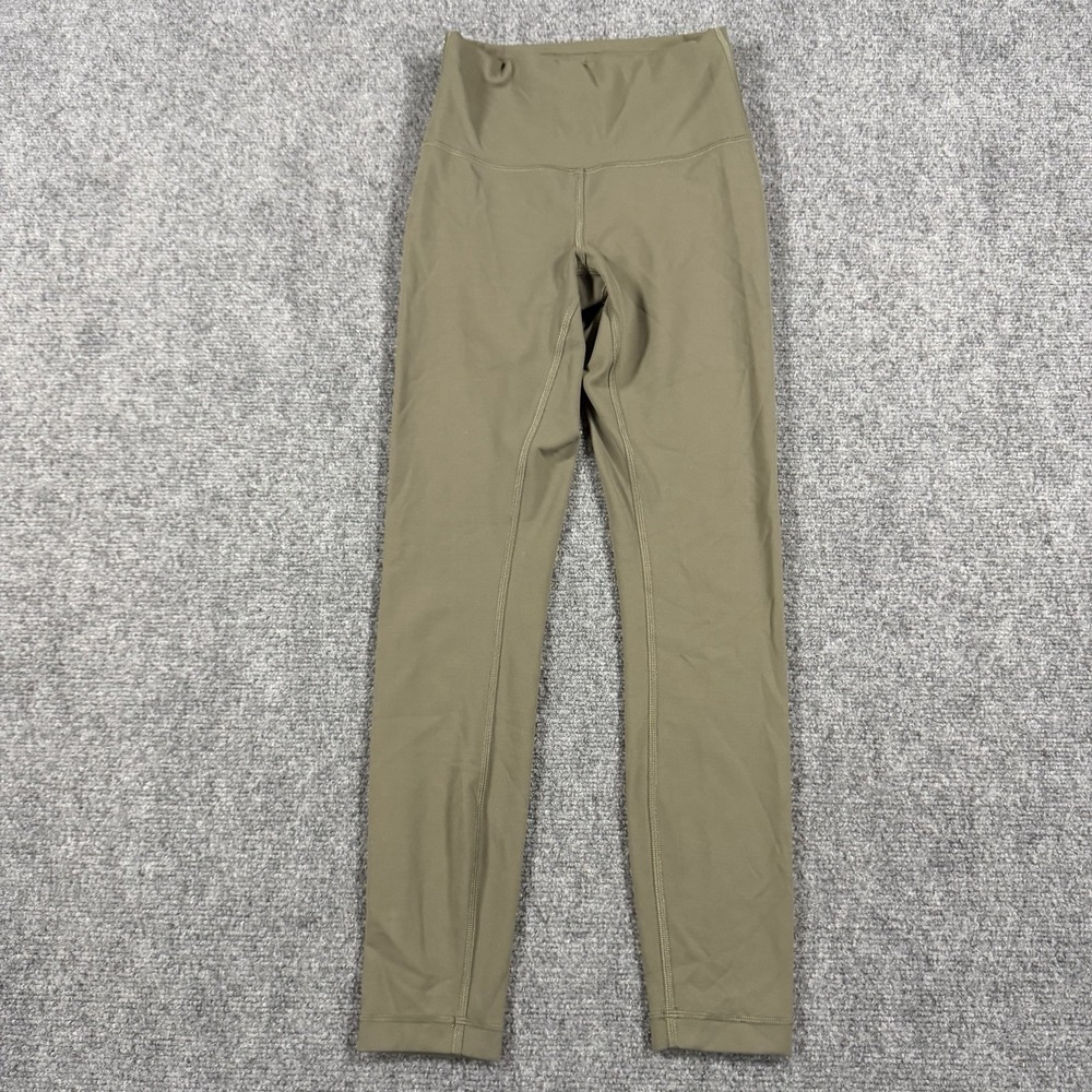 Lululemon Wunder Train High Rise Tight 4 Green 25" Leggings